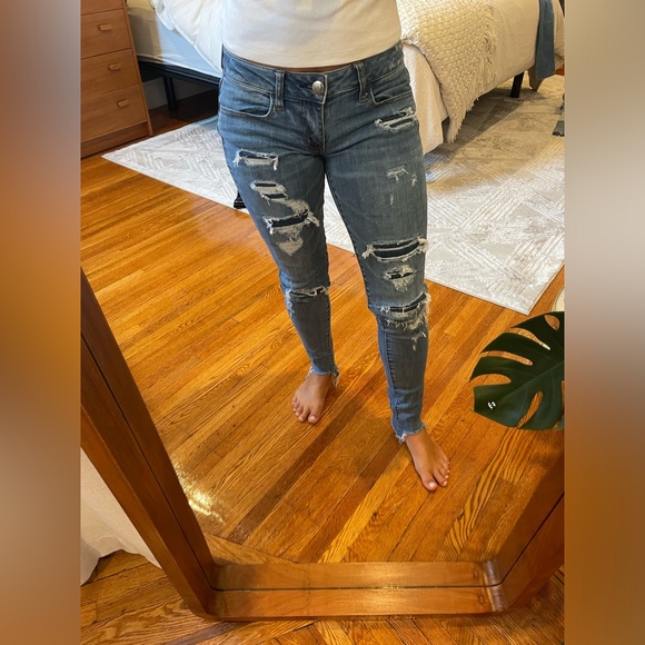 American Eagle Outfitters Denim - American Eagle Women’s Super Stretch Super Low Rise Jegging Jeans